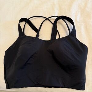 lululemon cloud form longline sports bra black